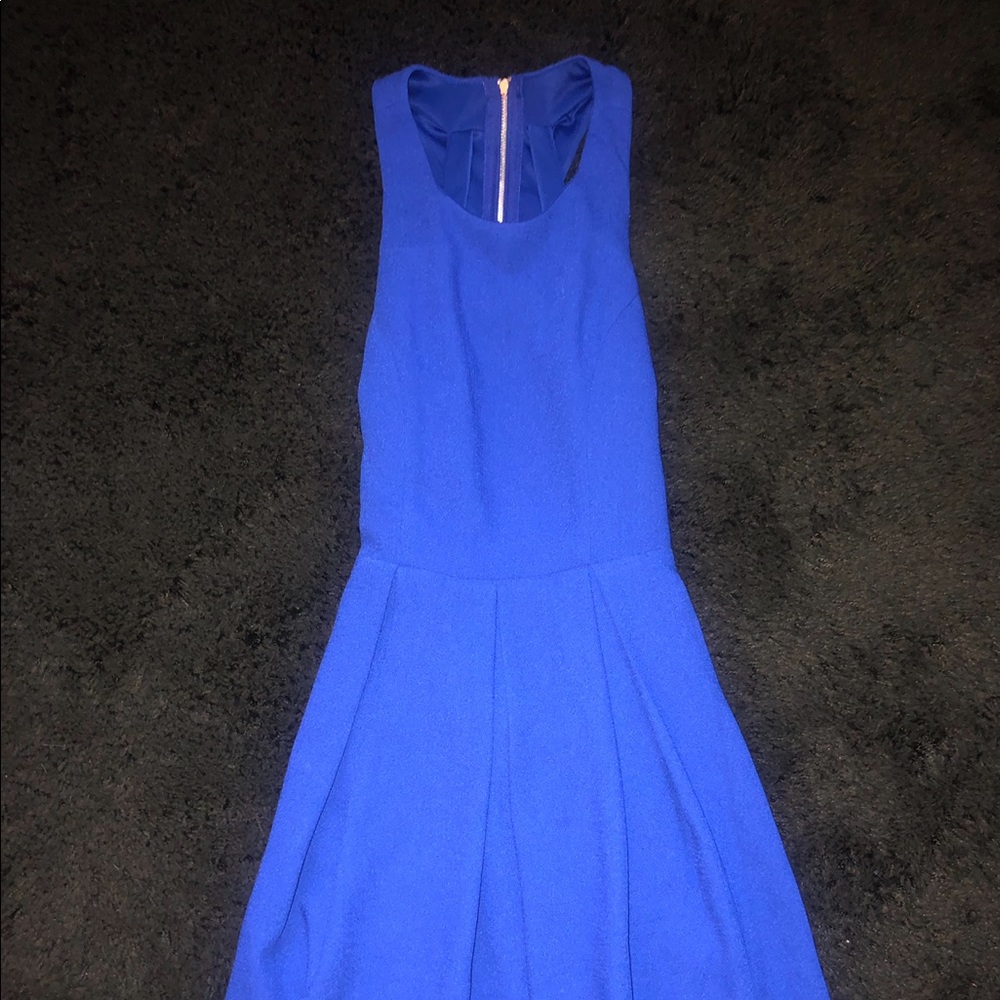 LULUS BLUE FORMAL FLOWY DRESS